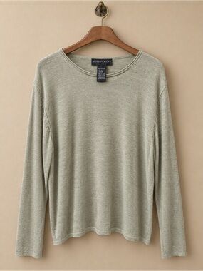 August Silk Women's Sage Long-Sleeve Knit Sweater